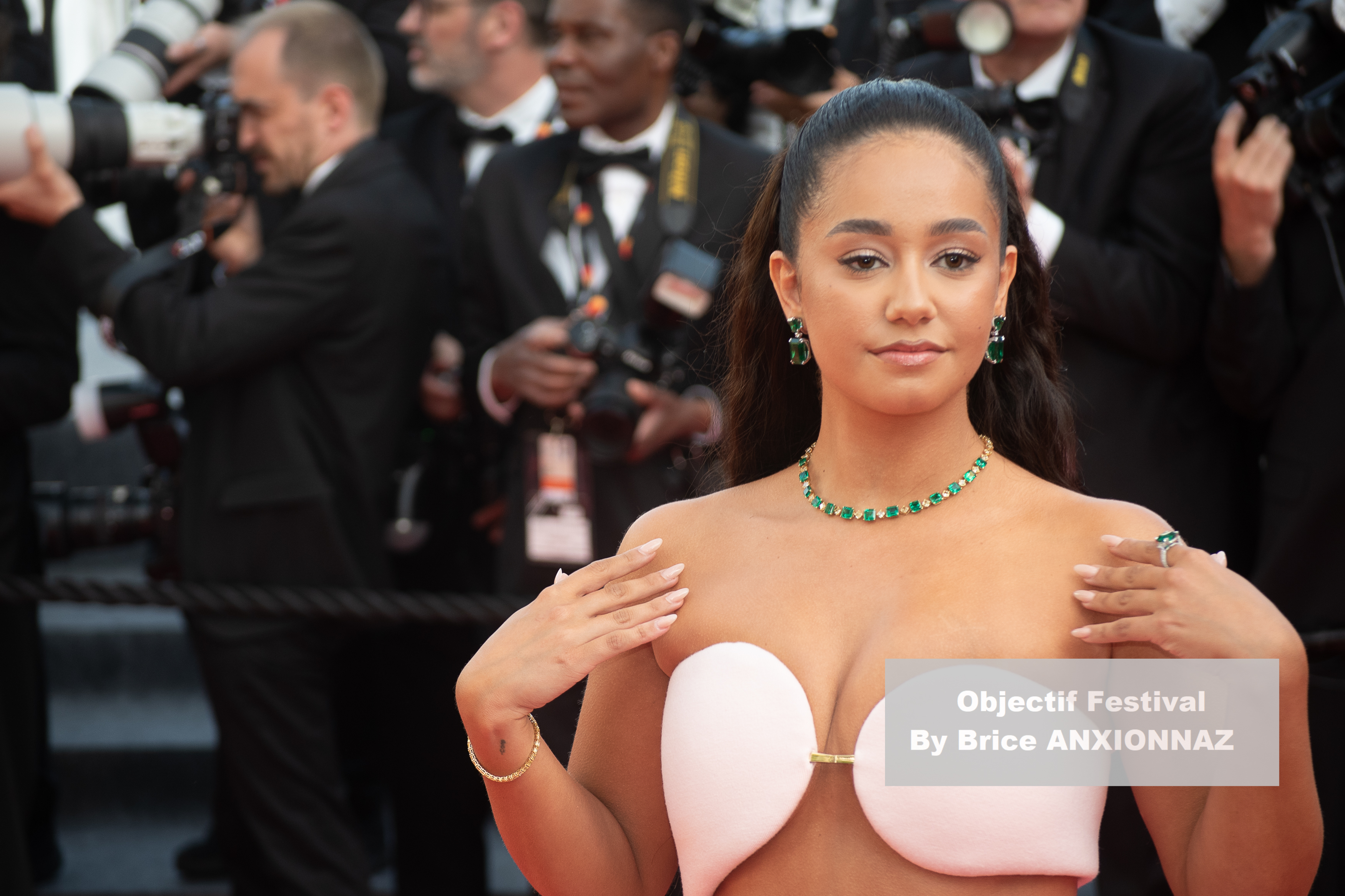 Influenceuse Cannes 2025 : The History of Sound - Show attends the 78th-Cannes-International-Film-Festival, France on May 15th, 2025 - Photos by Brice ANXIONNAZ (Objectif Festival)